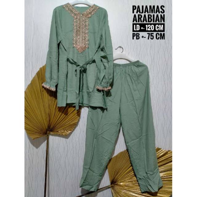 Pajamas Arabian Panjang / daster Viral