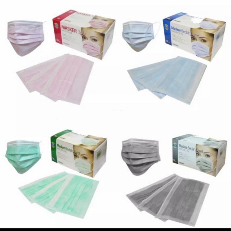 Masker onemed hijau biru abu masker surgical masker medis