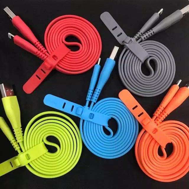 # HJ # 40pcs kabel data vivan candy fetucinne CSL100 iphone 5 original 1meter