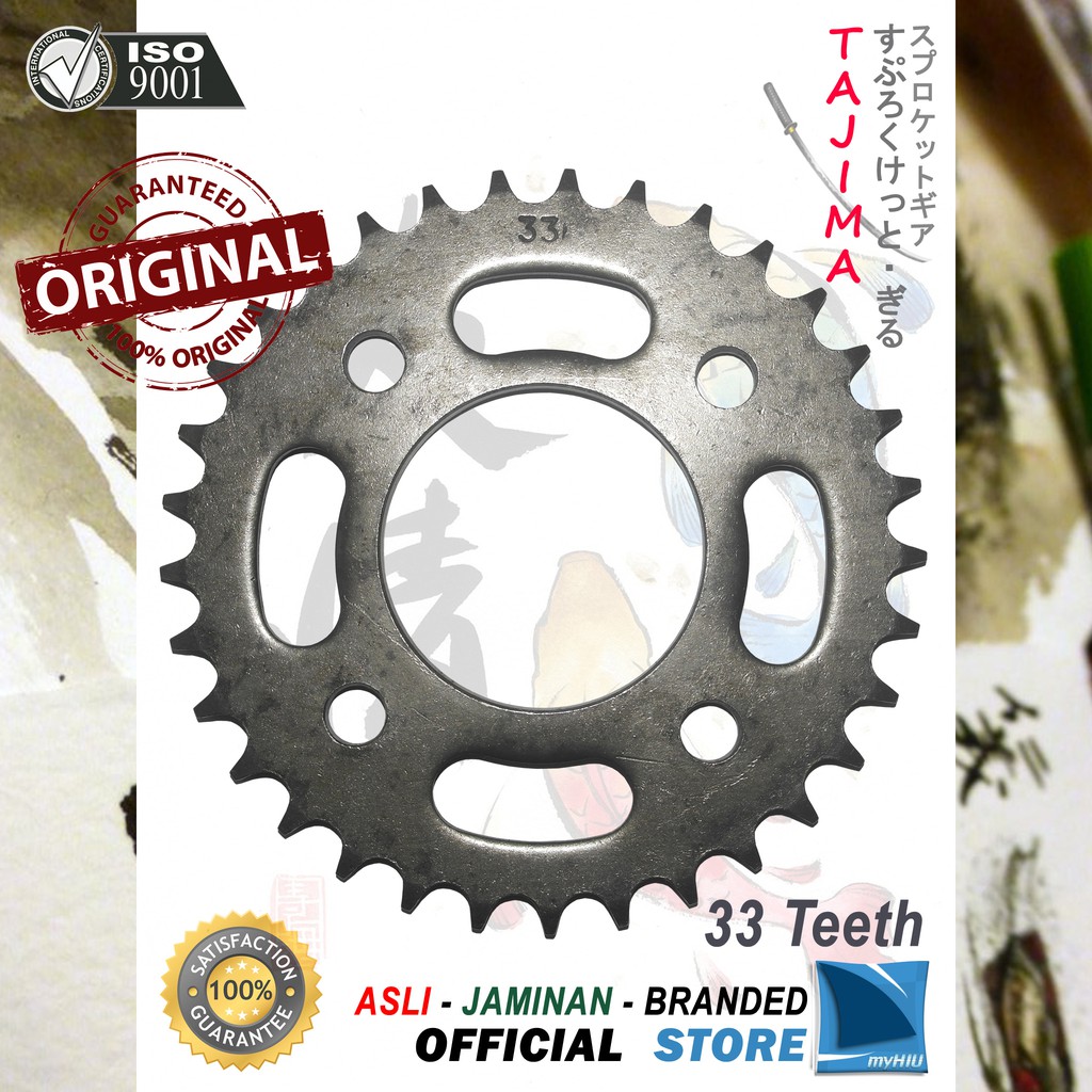 Gigi Tarik 30T ~ 38T HONDA Mega Pro / New Gir Belakang - Rear Sprocket Gear TAJIMA