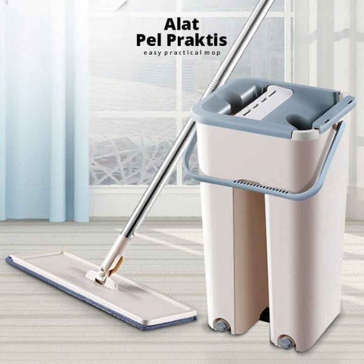 Pel Praktis 2 sisi Tanpa Peras - Mop Scratch Cleaning Mop - Pel Tarik