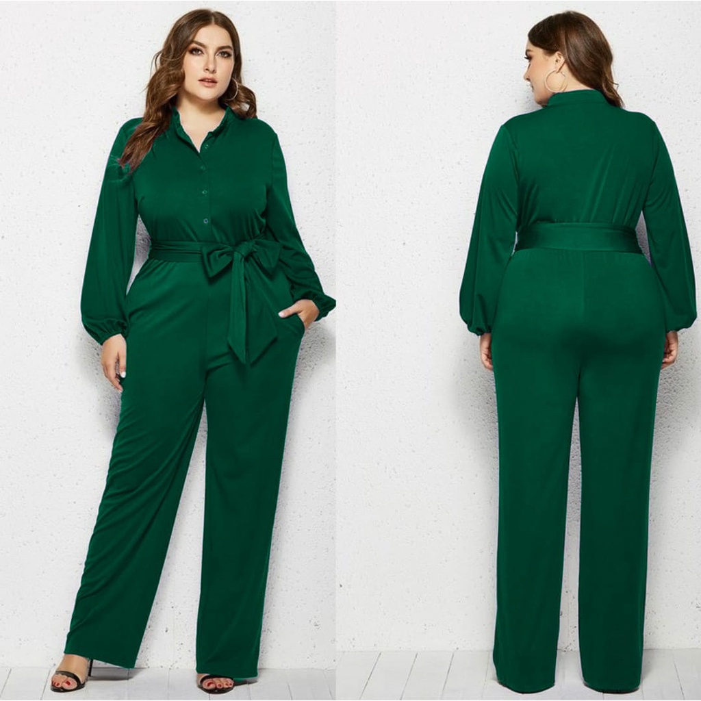 FWG - JUMPSUIT BASIC JUMBO / JUMPSUIT JUMBO WANITA / PAKAIAN WANITA JUMBO / JUMPSUIT BIGSIZE