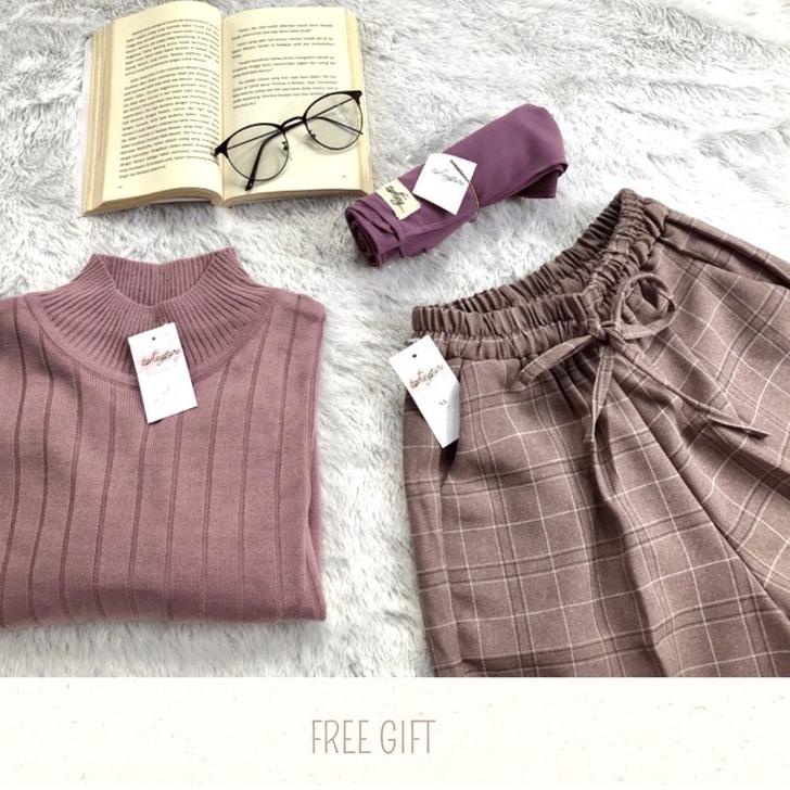 (PALING DIMINATI) One set Outfit Atasan Sweater / One Set Ootd Murah / viral / MeystoreOfficial