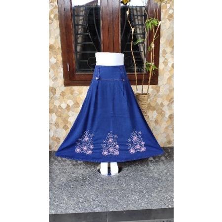 Rok Jeans Wanita / Rok Panjang Wanita / Rok  Murah / Rok Cantik