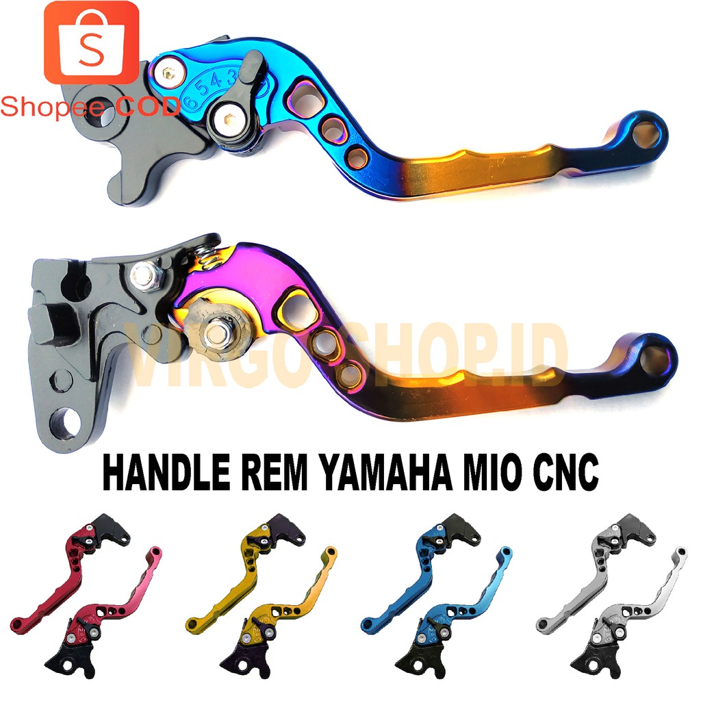 Handle Rem CNC 2 Tone Blue Gold BEAT / Motor Beat / Sepeda Motor / Tone / Beat / Motor / Rem / Rangka / Blue / Rem Beat / CNC / Sepeda