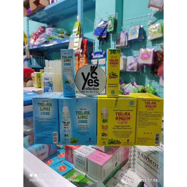Tolak Angin care Linu Cool minyak aromaterapi jahe tolakangin roll on 10 ml sidomuncul obat flu mabuk sakit