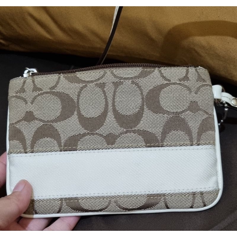 Pouch coach aut_preloved hand bag kecil