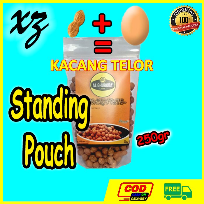 

Kacang Telur Telor Standing Pouch Seperempat Kiloan 250 gr