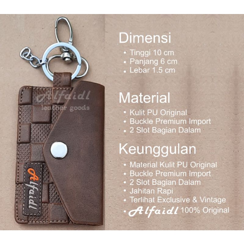 ALFAIDL(Gantungan Kunci)/ Gantungan Kunci STNK MOBIL/ Gantungan Kunci MOTOR/ Dompet Kunci MOBIL / MOTOR Pengaman Kunci Mobil/Motor