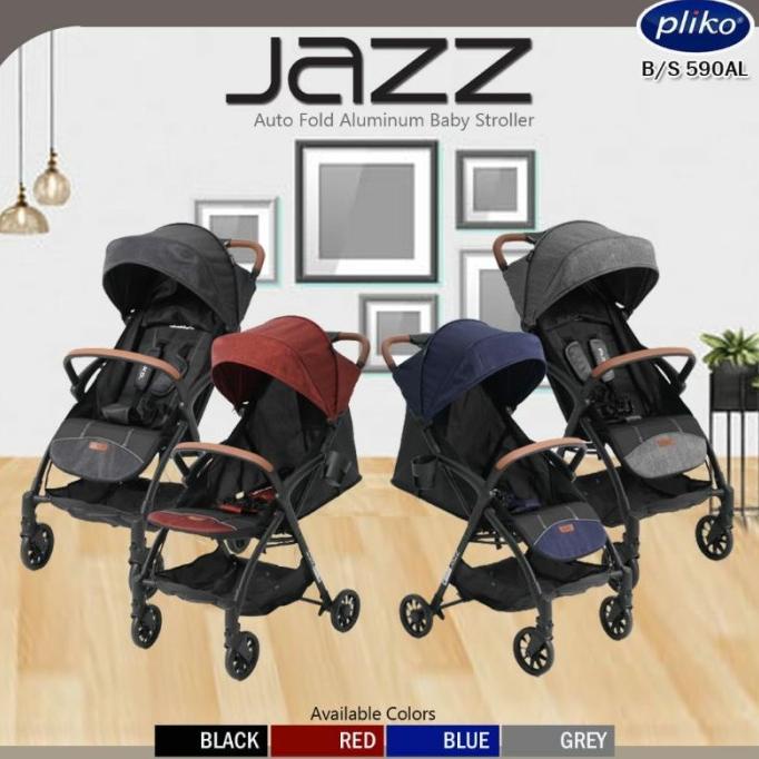 Stroller Pliko Jazz S590 AL Otomatis Lipat Kereta Dorong Bayi