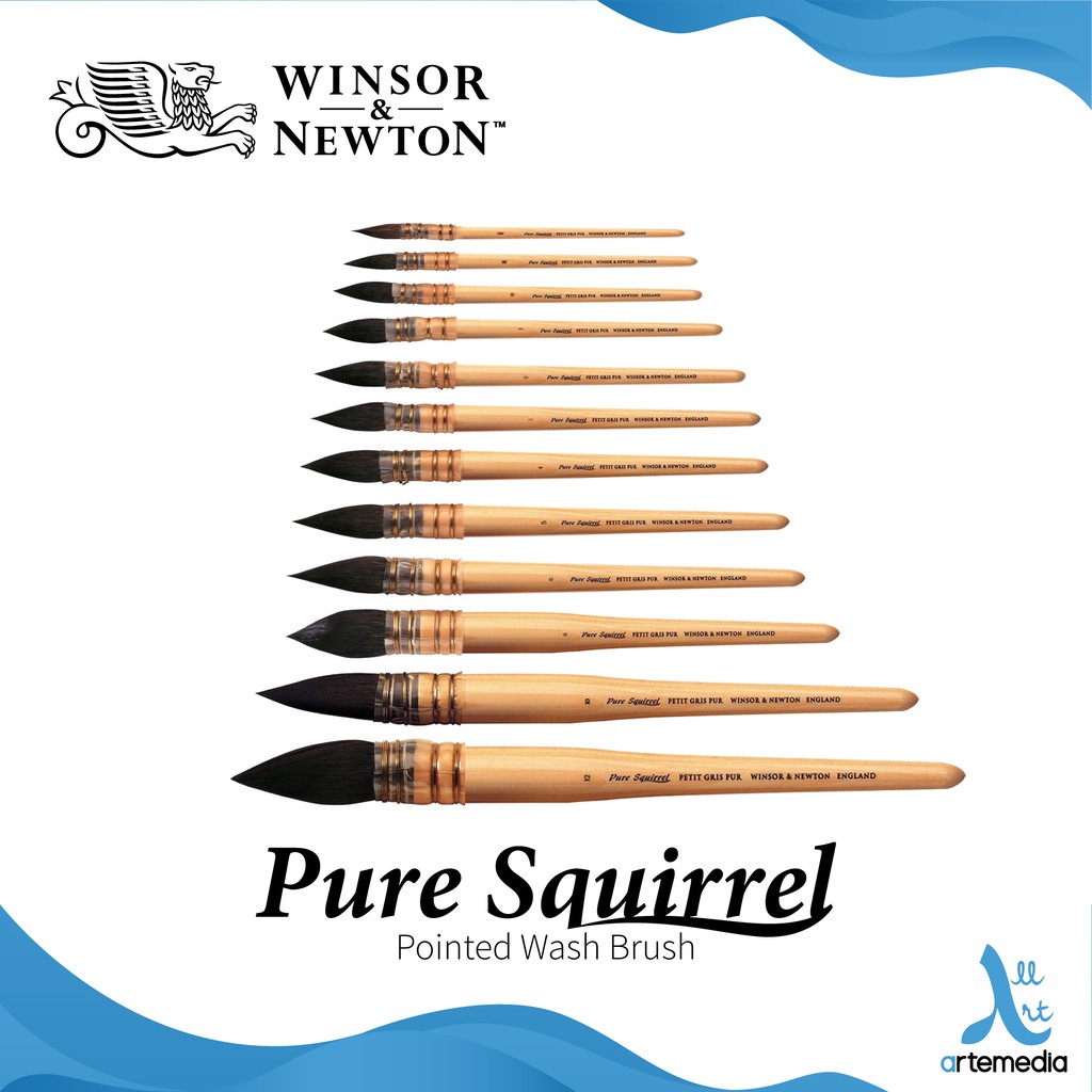 

Winsor & Newton Pointed Wash Pure Squirrel Brush - 02/02