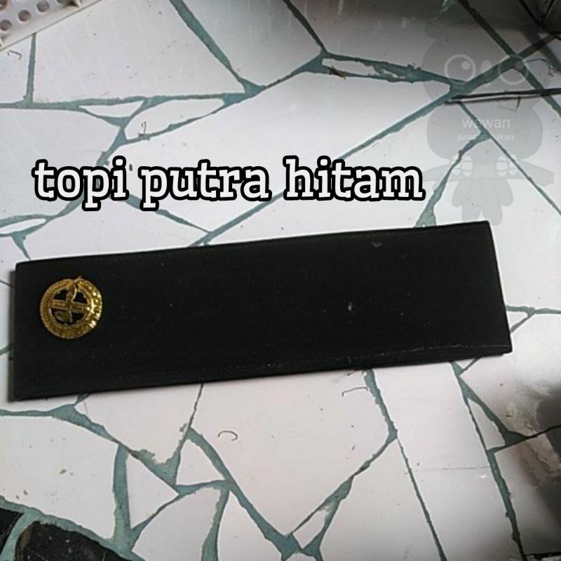 TOPI PEMBINA PRAMUKA ,PECI PEMBINA PRAMUKA + TANTOP include pin tunas pramuka