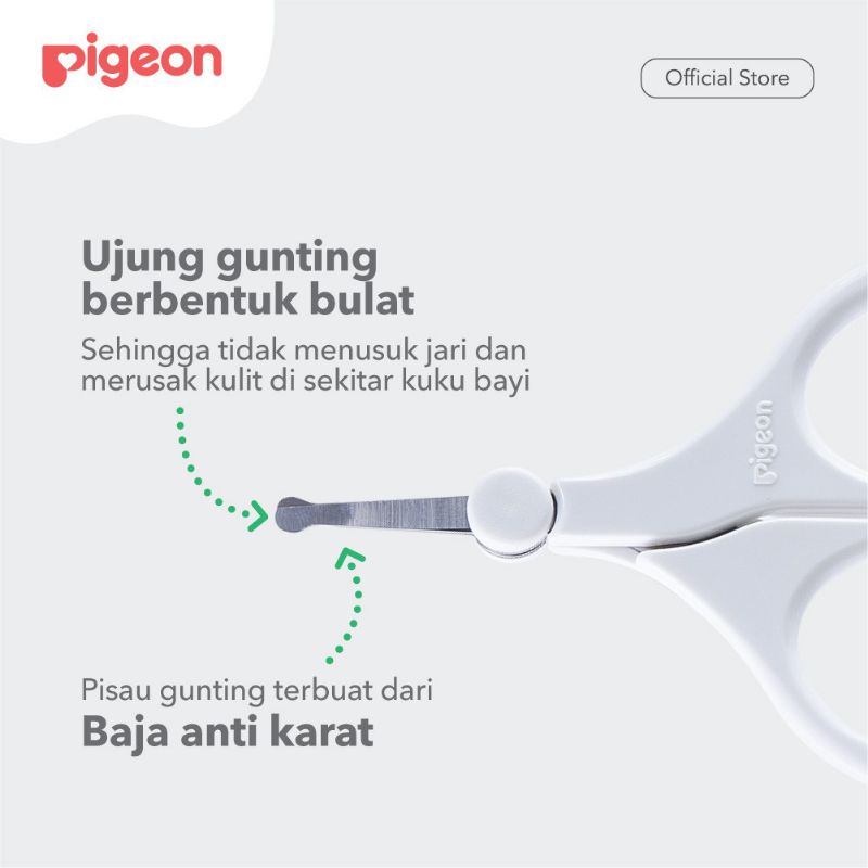 PIGEON Baby Safety Nail Scissors - Gunting Kuku Bayi