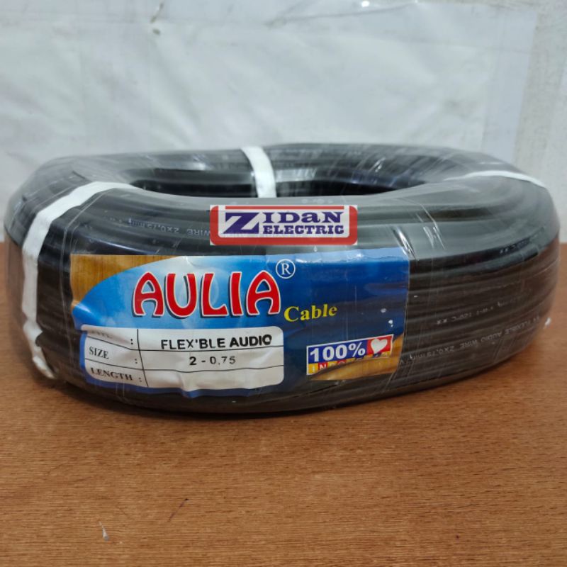Kabel Listrik NYM HYO 2x0,75 70m (Serabut) Putih Hitam Aulia