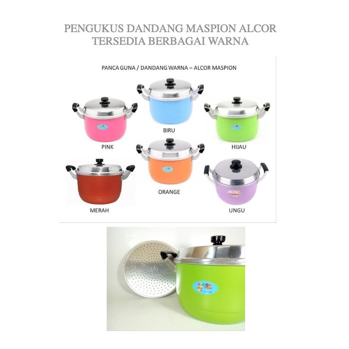Agen Maspion Dandang Langseng Alcor 26 Cm / Maspion Panci Kukusan J8dknJF89GwnX