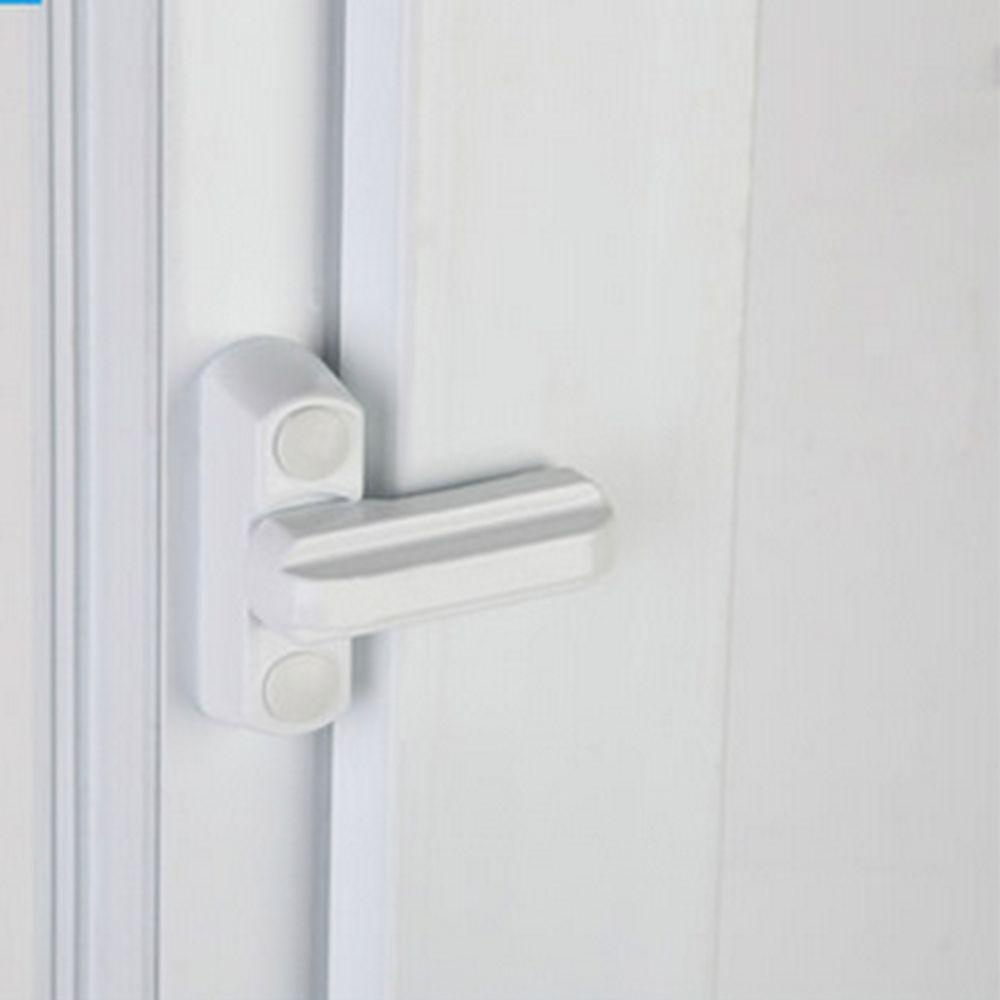 [Elegan] Kunci Pintu Jendela New 1Pcs Putih Hardware Aluminium Alloy Sash Jammer