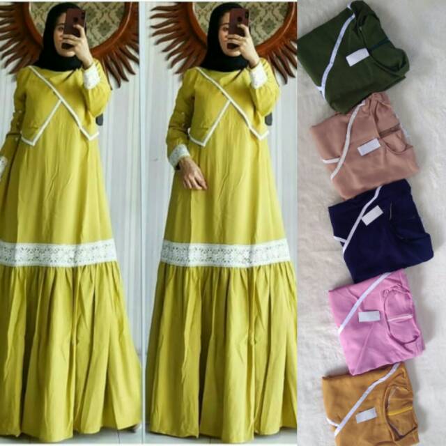 MALIKA MAXY DRESS /DRESS MUSLIM MALIKA / GAMIS MUSLIM MALIKA