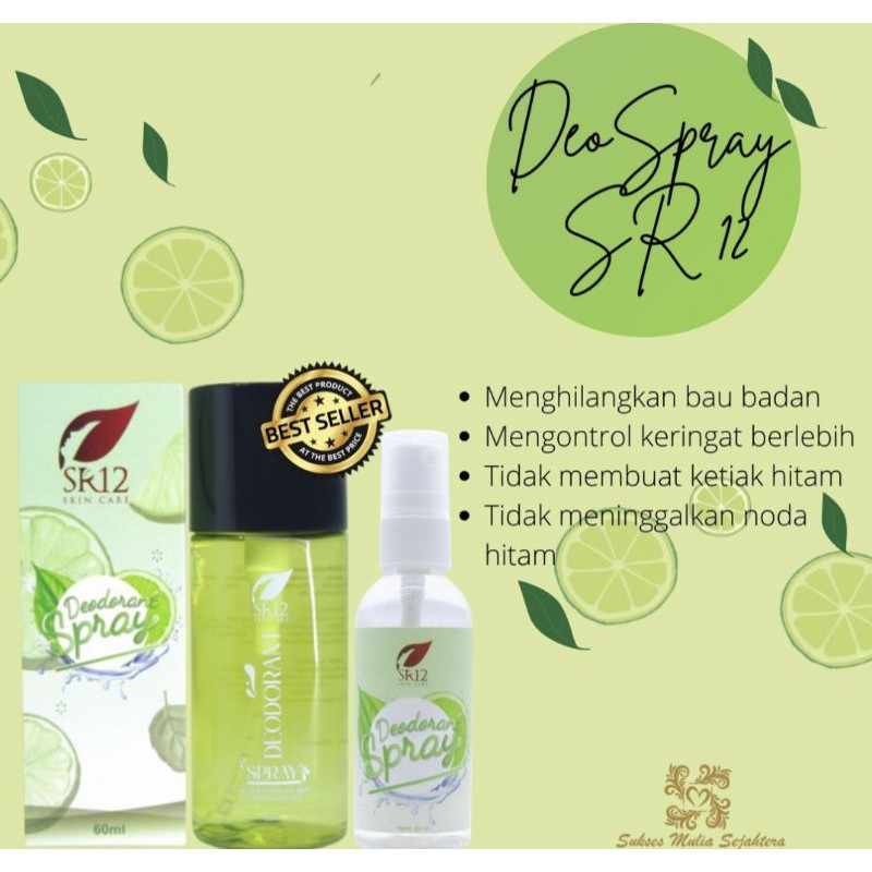 PEMBASMI BAU BADAN/BAU KETIAK/KAKI/HELM/Deodorant Spray SR12