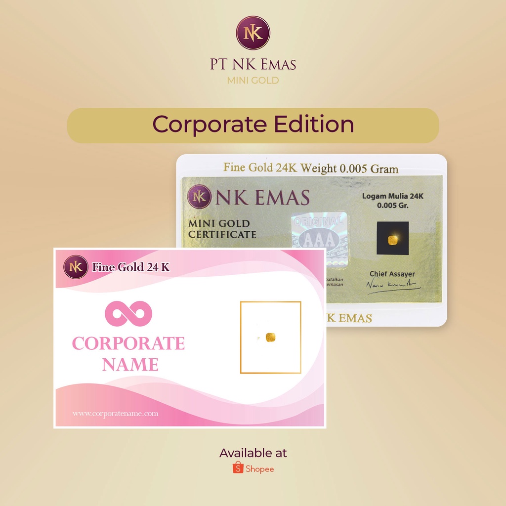 NK Mini Gold 0.005 Gram (Corporate Envelope)