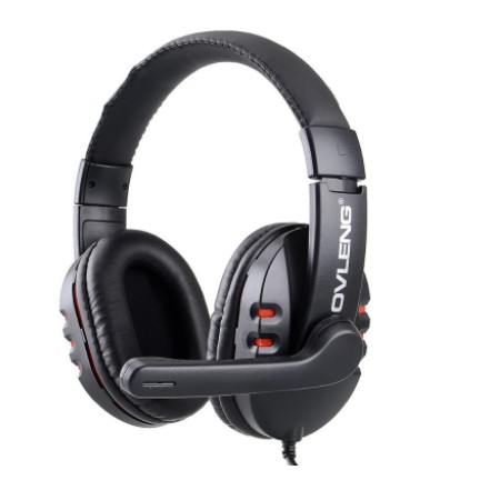 Headset gaming ovleng wired aux audio 3.5mm stereo bass with mic X6 - Headphone x-6 for Pc-laptop