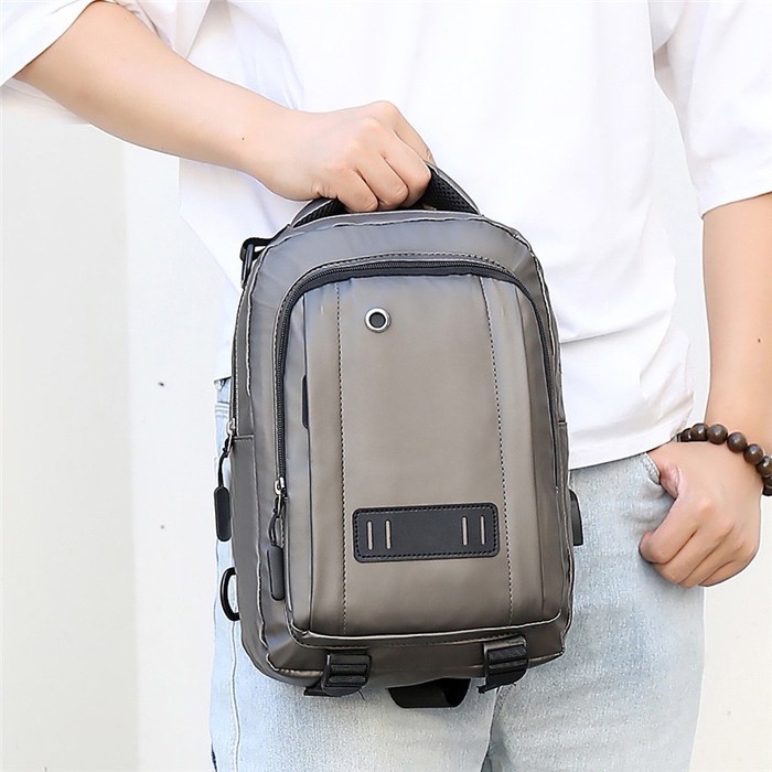 Tas Selempang Bahan Waterproof Tas Pria Slingbag Ransel Multifungsi T5