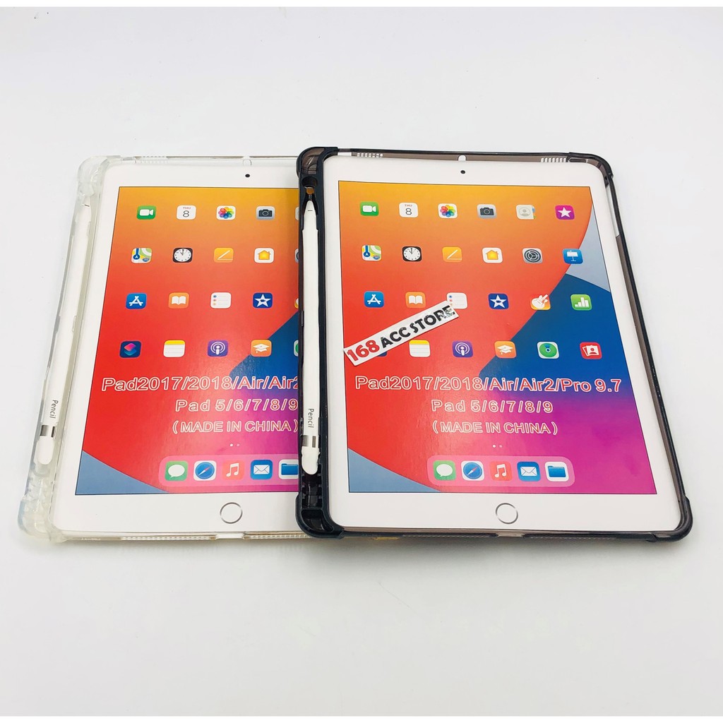 SILIKON IPAD AIR 2 CASE DENGAN TEMPAT STYLUS IPAD AIR 2 SOFTCASE