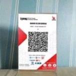 

Serba Hemat Akrilik tent card barcode uk A5 portrait T