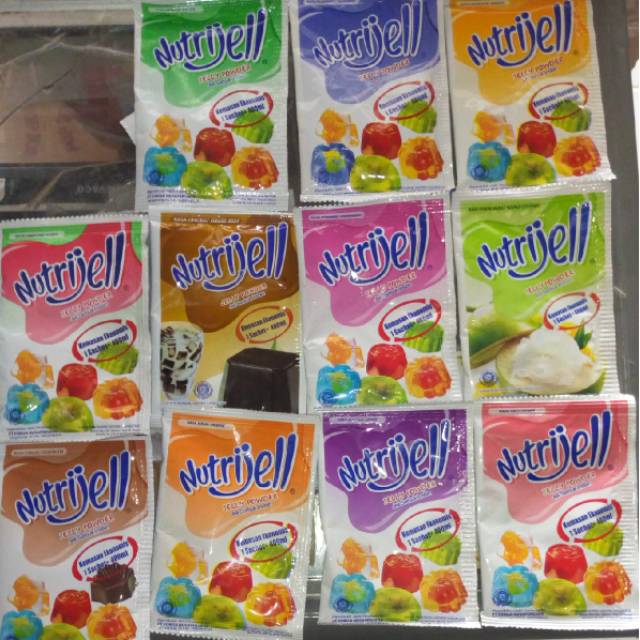 

Nutrijell jelly powder / jeli serbuk instan Ekonomis / Nutrijel KURMA / JELLY COKLAT