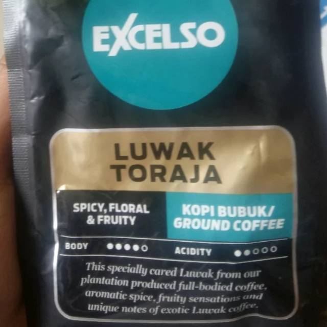 

Excelso | kopi | coffee | luwak toraja | bubuk | 200 gram |