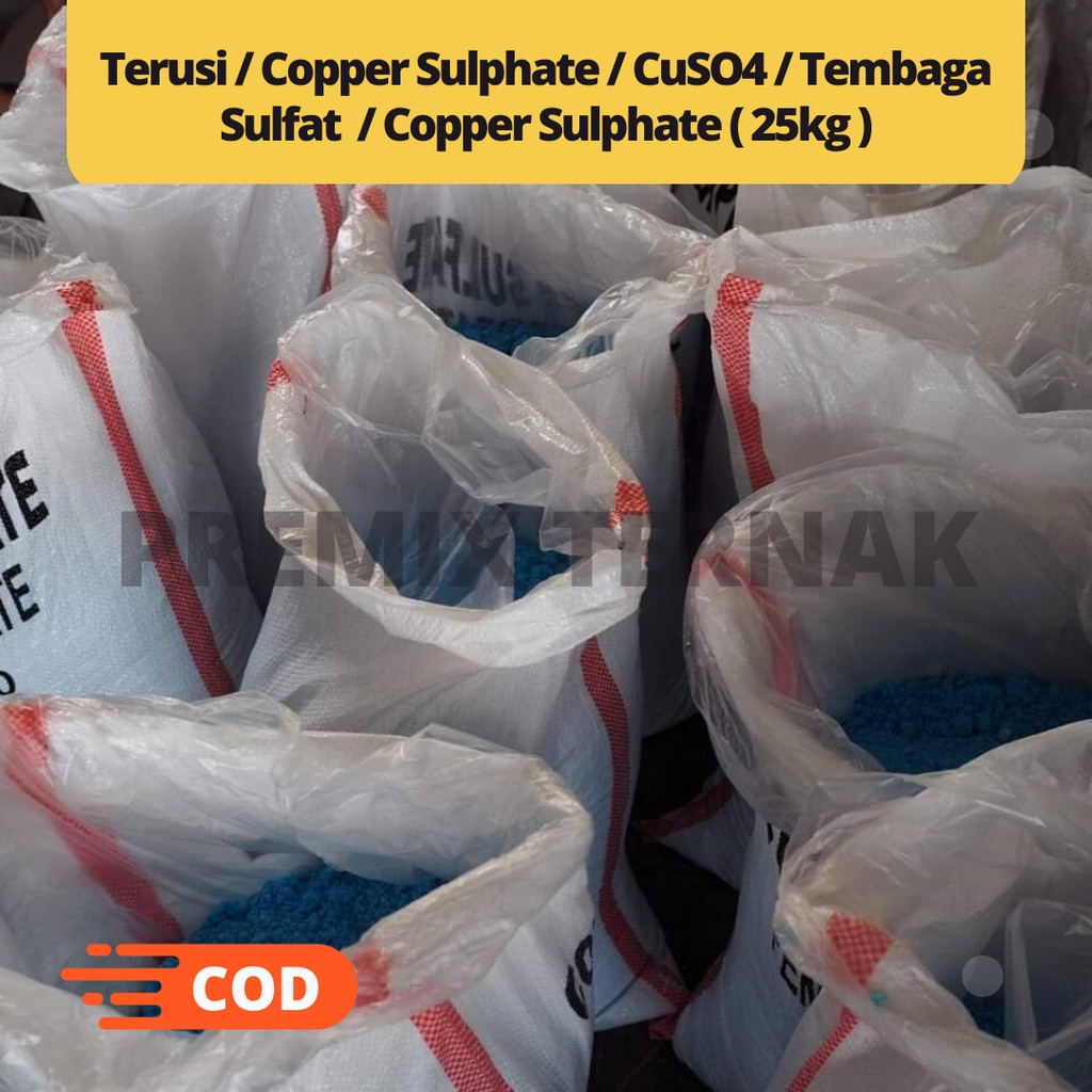 Terusi 25kg / Copper Sulphate / CuSO4 / Tembaga Sulfat  / Copper Sulfate ( 25kg )