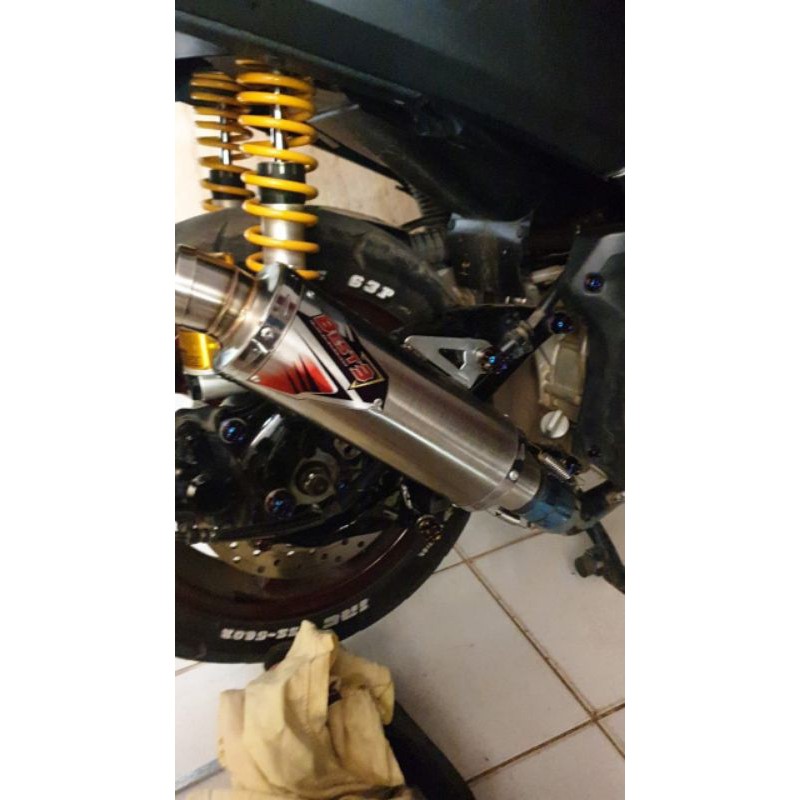 SILINCER ONLY KNALPOT CUSTOM MODEL BEST3 NMAX AEROX LEXI PCX VARIO MIO BEAT ADV SCOOPY DLL