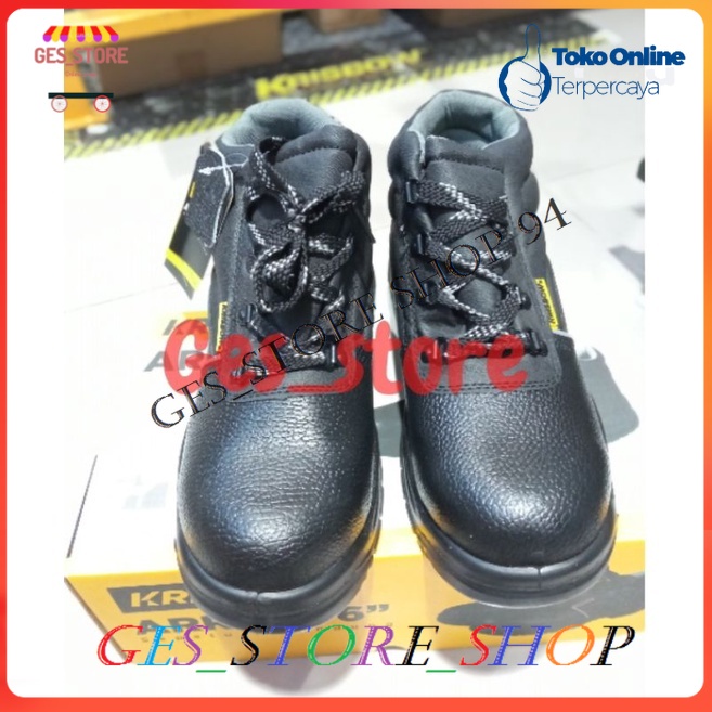 Krisbow Sepatu Pengaman Arrow 4 inch Sepatu besi/sepatu Krisbow/sepatu proyek