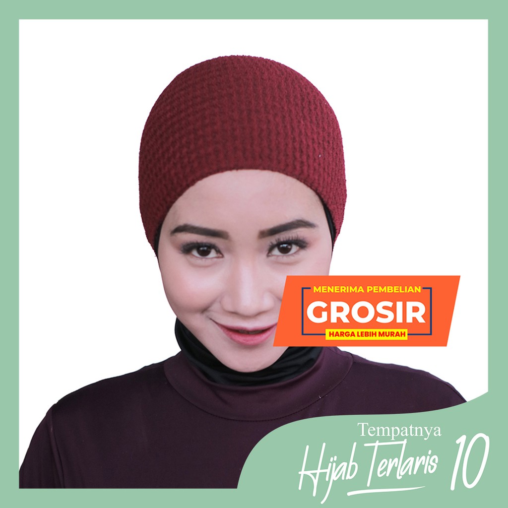 Termurah COD!!CIPUT Rajut AYRA 1 Warna | Ciput rajut Antem | Ciput rajut murah | Ciput Anti Pusing