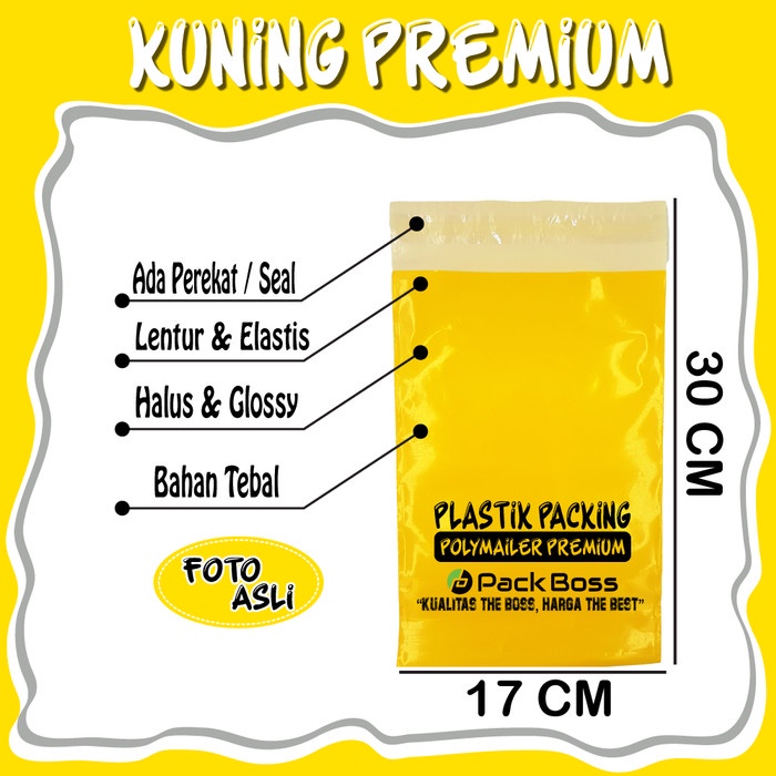 

Menyurat-Surat- Polymailer Kuning Premium 17X30 Langsung Pabrik Tebal Dan Halus -Surat-Menyurat.