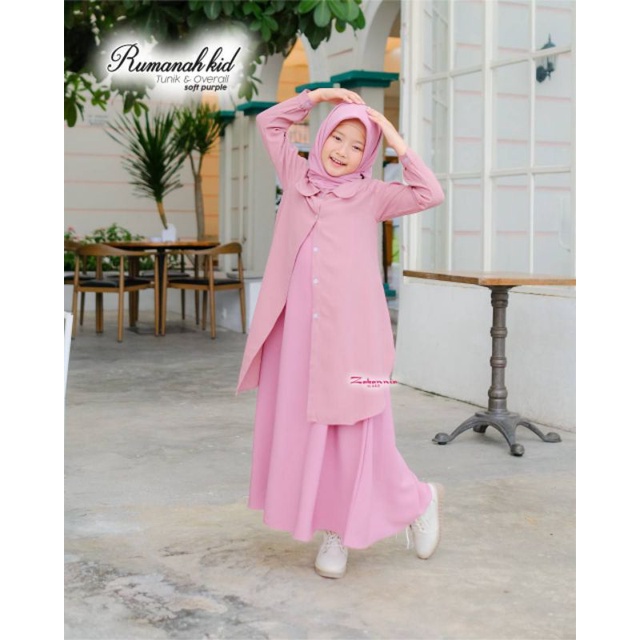 OPEN PO SD 1 FEB ‼️ Rumanah Tunik & Overall Anak / Kids by Zabannia