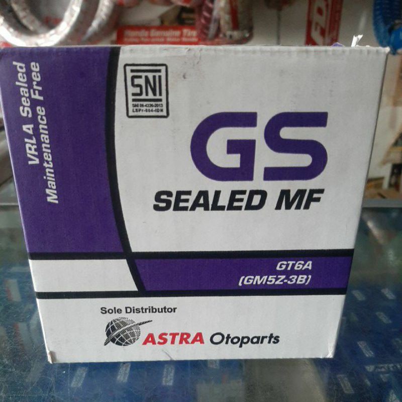 Aki kering GS ASTRA untuk motor supra, megapro primus, mio sporty, vega r new, vega zr, mx old