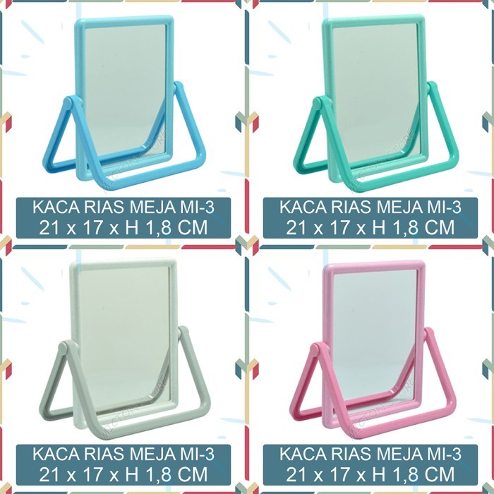 MICTON Lion Star Cermin Lipat Kaca Meja Rias Beauty Mirror MI-3 Pink-4