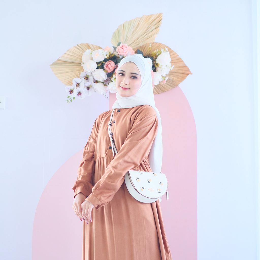 (DBY) GAMIS MIDI NASSELA OVERSIZE DAILY BUSUI DRESS WANITA RAYON