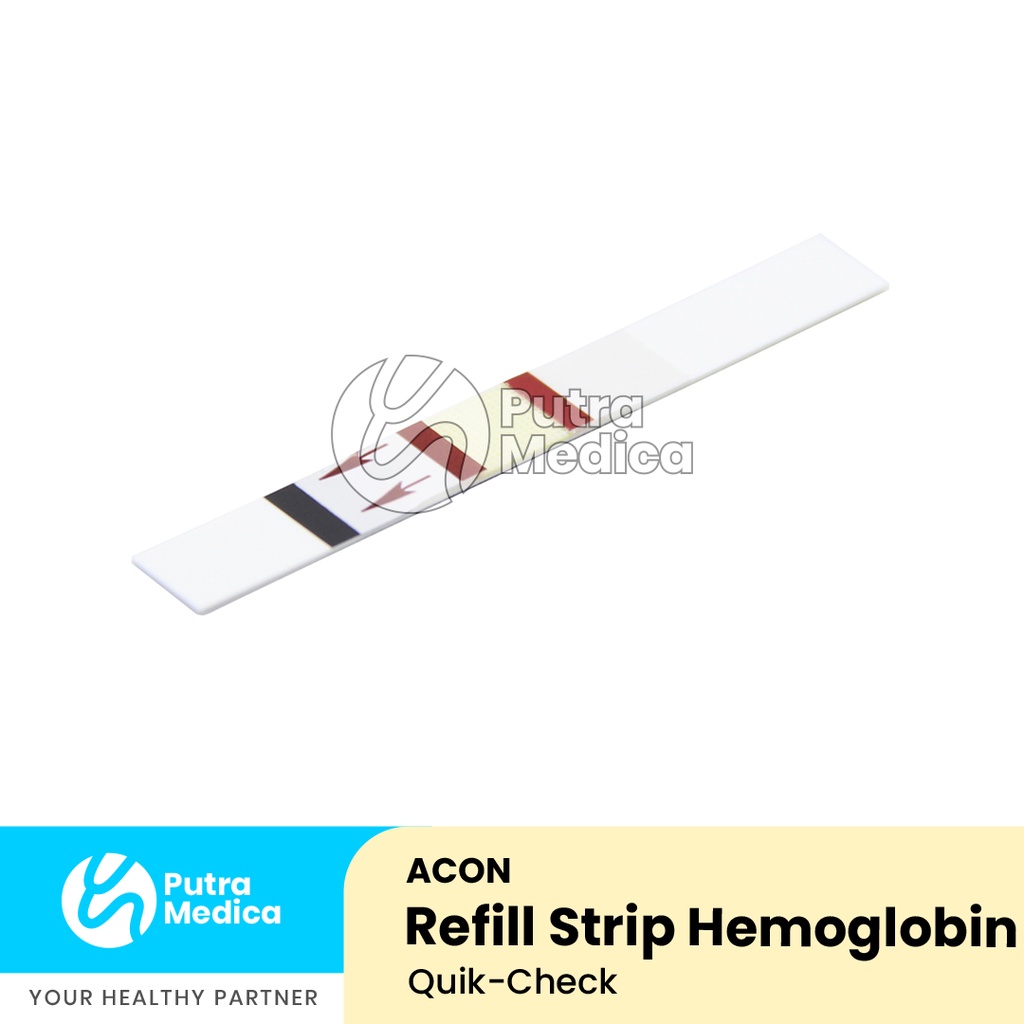 Acon Quik Check Strip Hemoglobin - isi 50 / Stik HB / Tes Darah