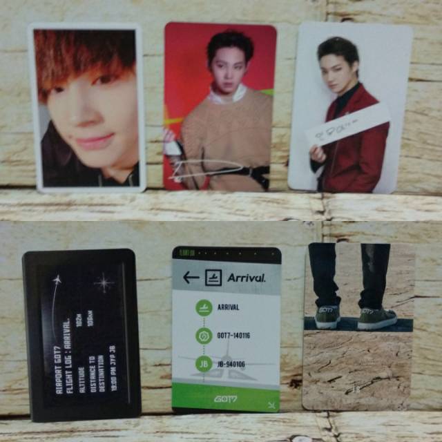 Got7 flight log arrival never ever jb pc photocard photo card jaebum im jjp jj project album kpop