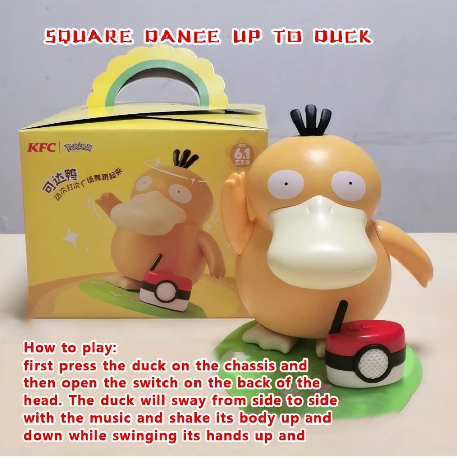 Mainan Kotak Musik PsyDuck KFC Bebek Menari Music Box Magic Dance Duck