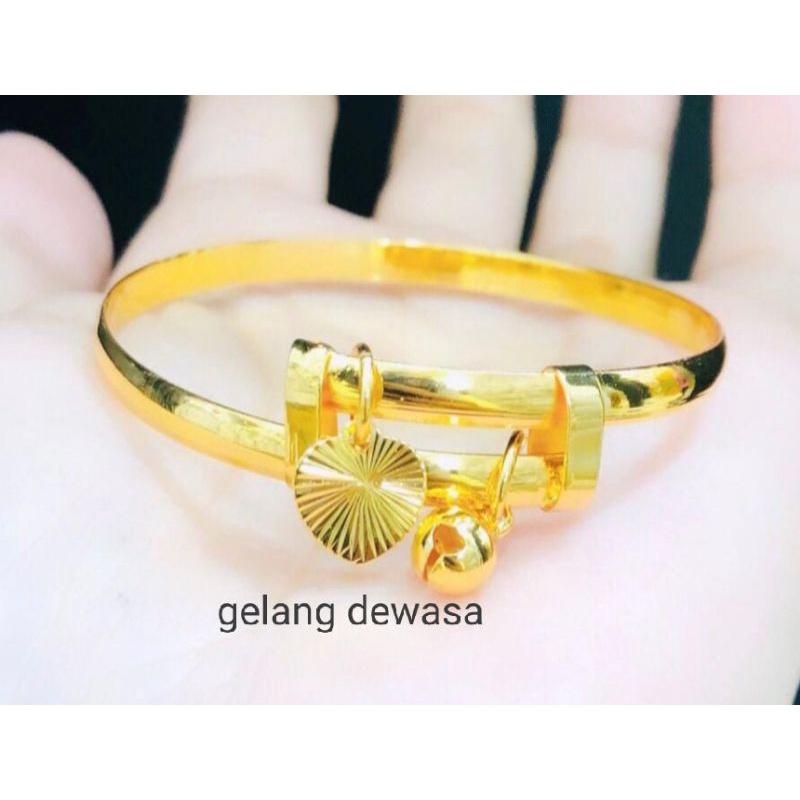 Dmk059. Gelang tangan xuping wanita lapis emas ukuran flexibel