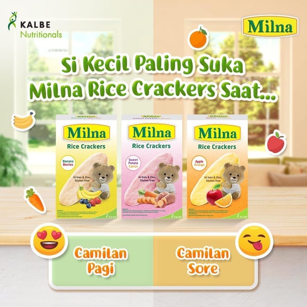 

❤️ Albani ❤️ Milna Crackers 20 gr - Banan Berries - Sweet Potatoes - Apple Orange - Rice Crackers