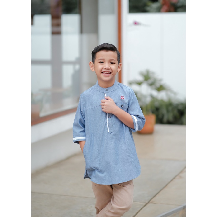 HABIB BAJU KOKO/KURTA ANAK 3 SAMPAI 12 TAHUN WARNA BIRU LANGIT
