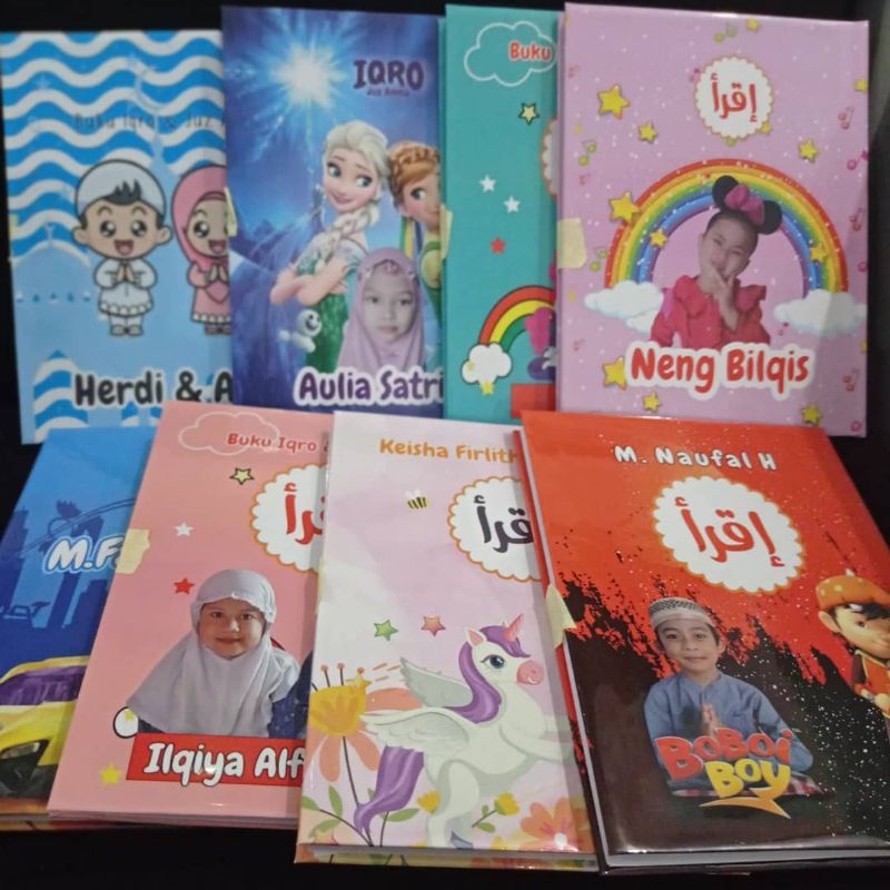 Buku Iqra juz amma custom + foto -  IQRO ANAK HARDCOVER