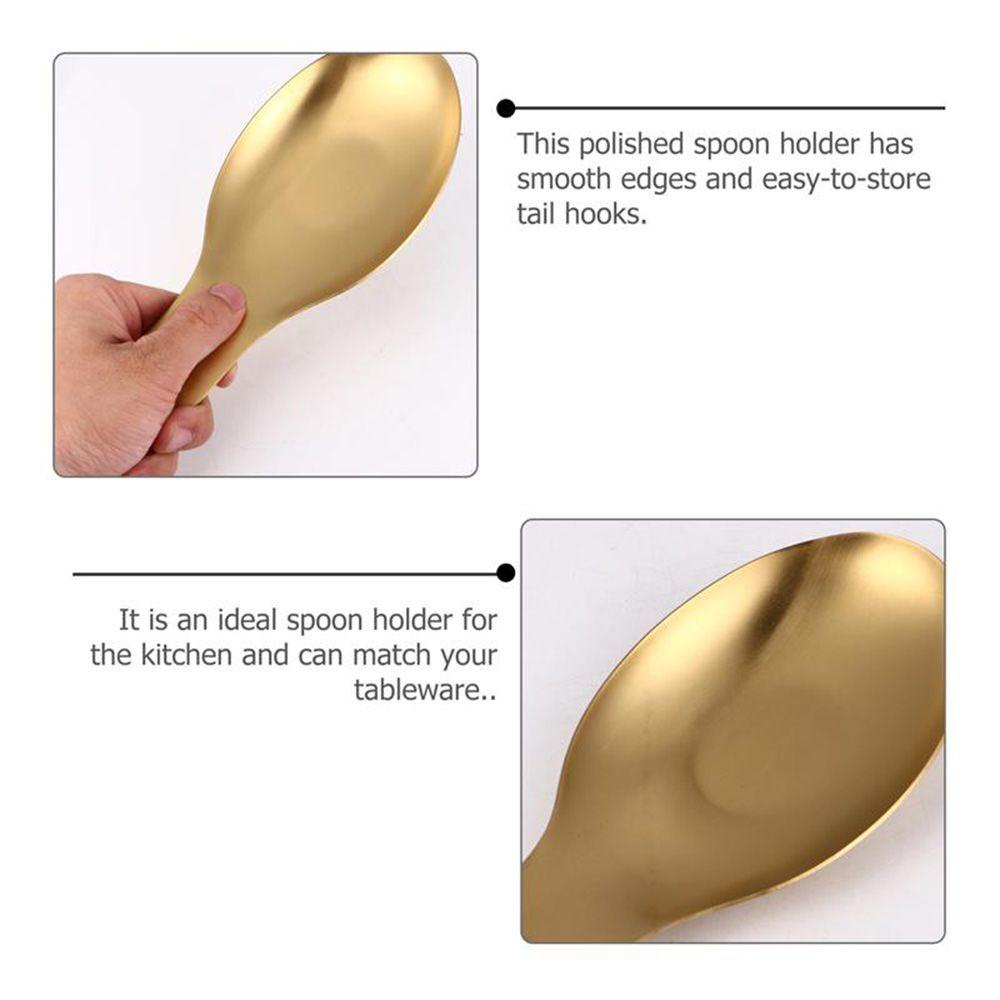 [Elegan] Spoon Rest 1PC Heavy Duty Restoran Rak Sendok Makan Alat Penyimpanan Dapur Spatula Berdiri