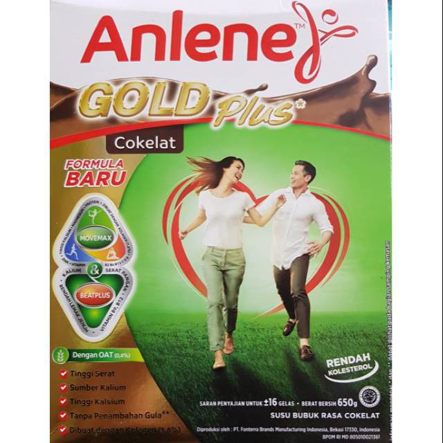 Anlene Gold Plus Cokelat 650gr