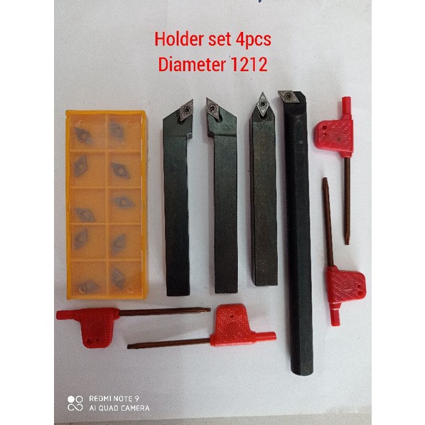 holder bubut. gagang bubut 1212 set 4pcs mesin bv20
