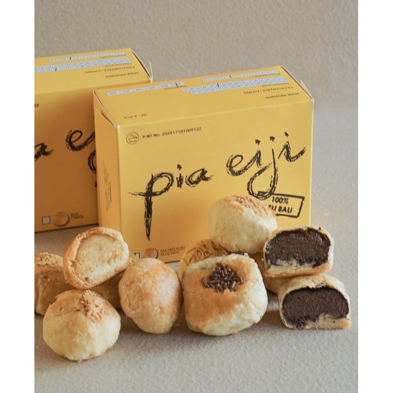 PIA EIJI FRESH FROM BALI - READY DI JAKARTA , PIA RASA COKELAT KEJU KACANG HIJAU