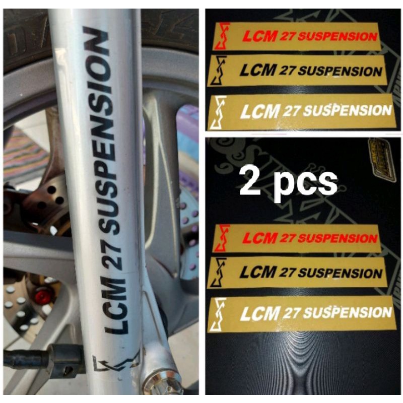 Sticker Stiker Shock Depan LCM 27 Suspension Cutting